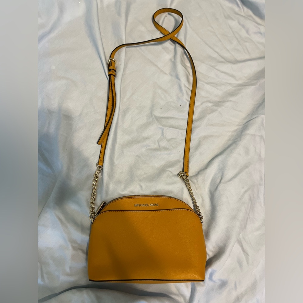 Orange Michael Kors purse